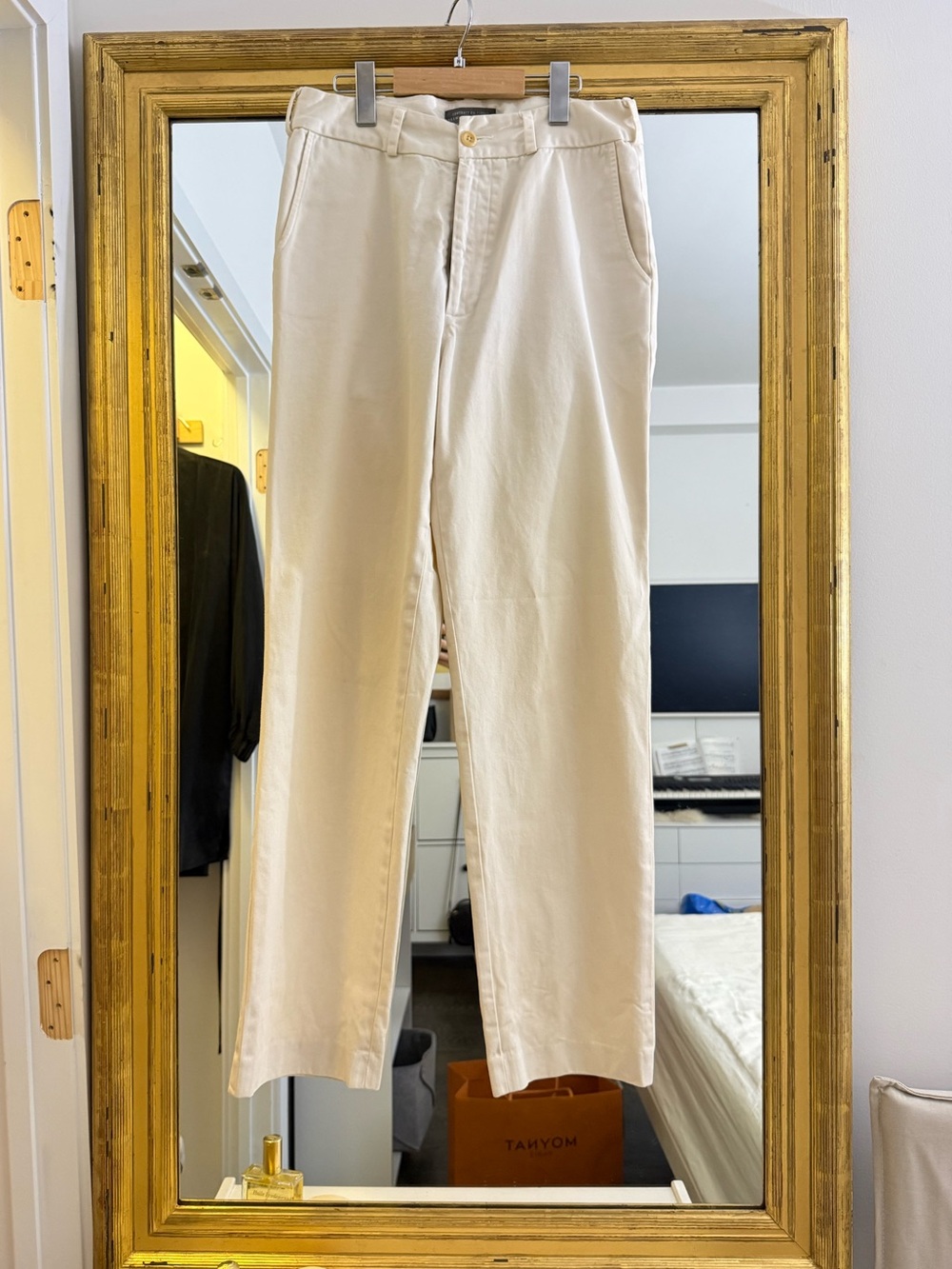 Classic Women's Cream Straight-Leg Pants